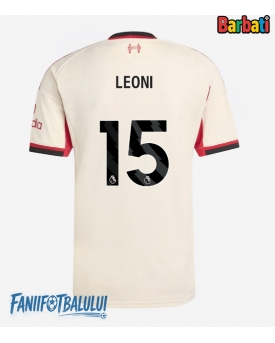 Liverpool Giovanni Leoni #15 Tricou Fotbal Replică 2025-26 Barbati Deplasare